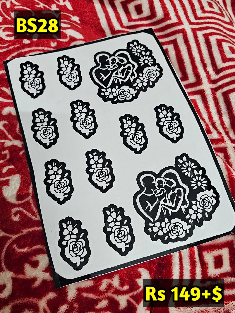 Baby Shower BS28 Mehindi Sticker (Only Sticker)