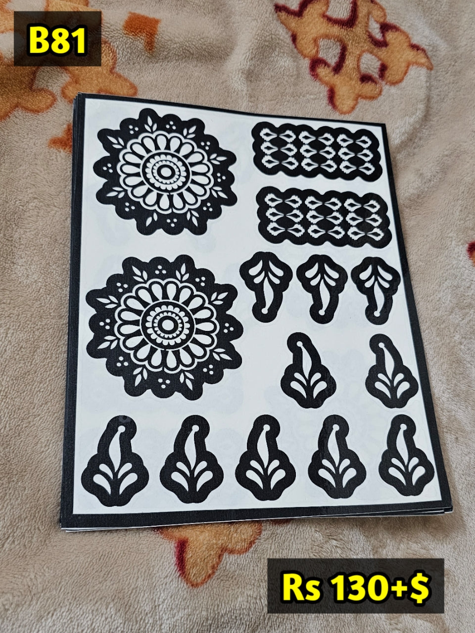 Semi Bridal B81 Mehindi Sticker (Only Sticker)