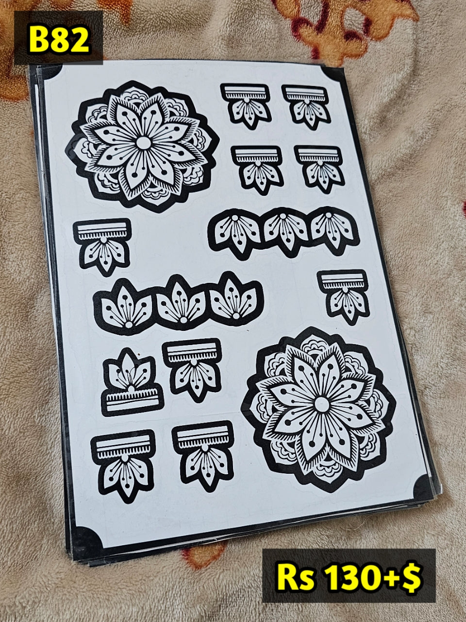 Semi Bridal B82 Mehindi Sticker (Only Sticker)
