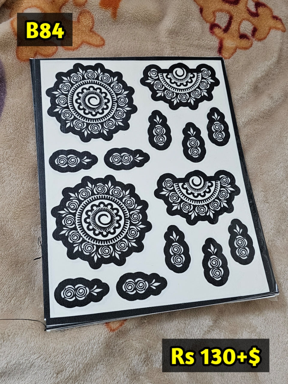 Semi Bridal B84 Mehindi Sticker (Only Sticker)