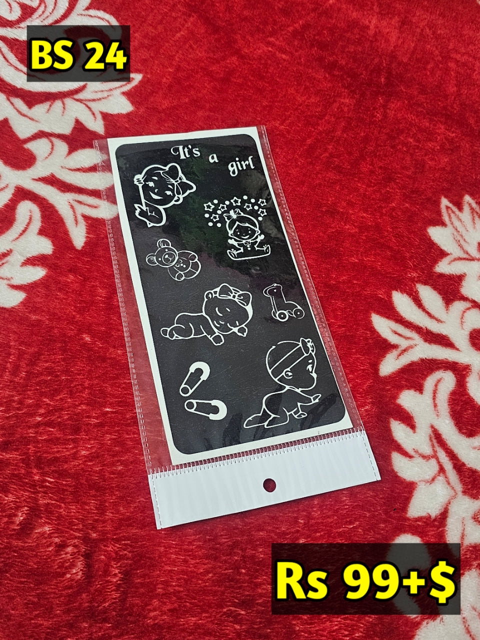 Semi Baby Shower BS24 Mehindi Sticker (Only Sticker)