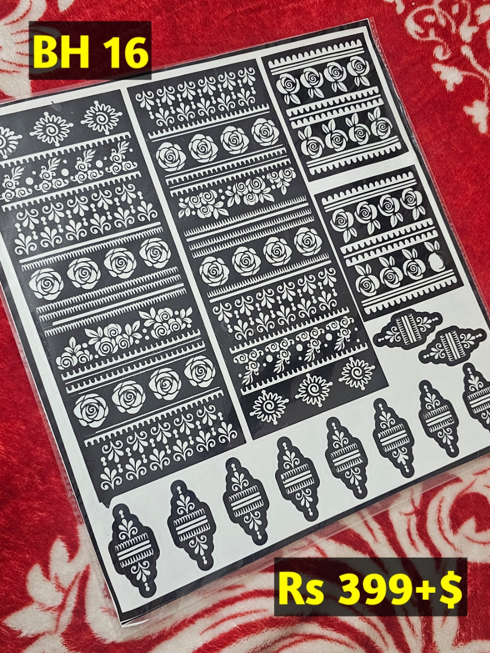 Bridal BH16 Mehindi Sticker (Only Sticker)