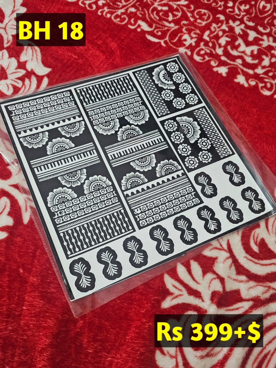 Bridal BH18 Mehindi Sticker (Only Sticker)