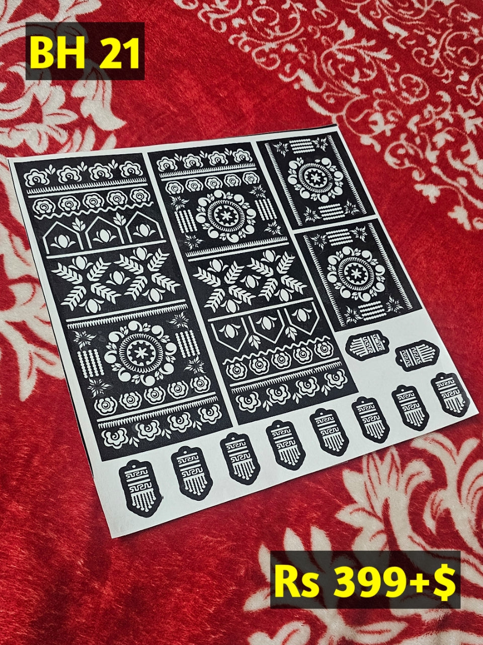Bridal BH21 Mehindi Sticker (Only Sticker)