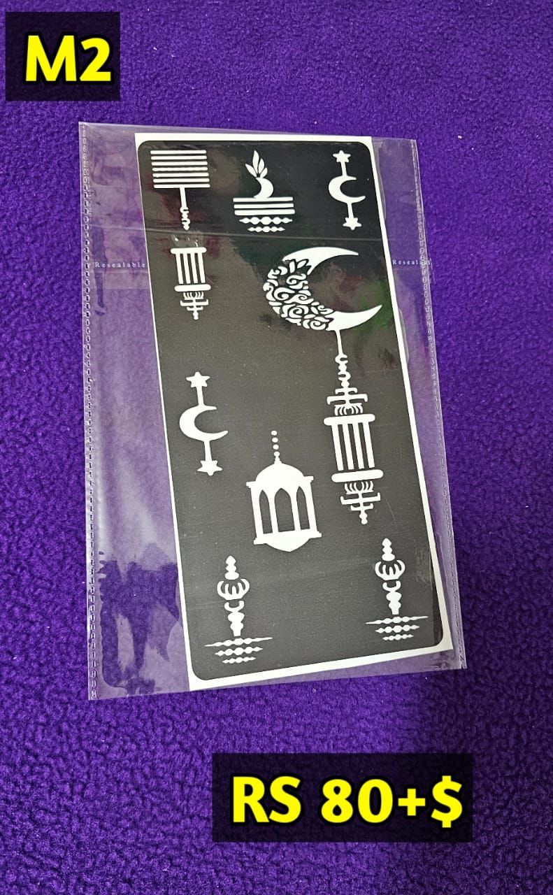 Semi Bridal M2 Mehindi Sticker (Only Sticker)