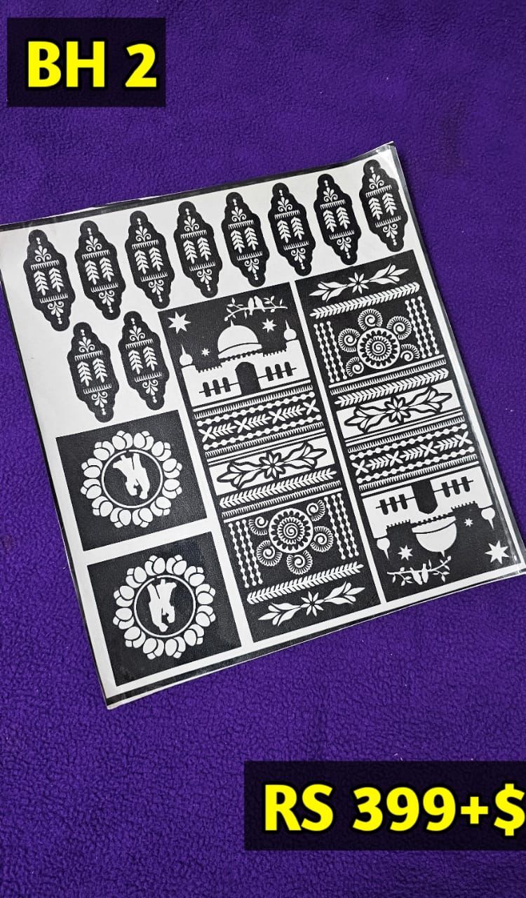 Bridal BH2 Mehindi Sticker (Only Sticker)