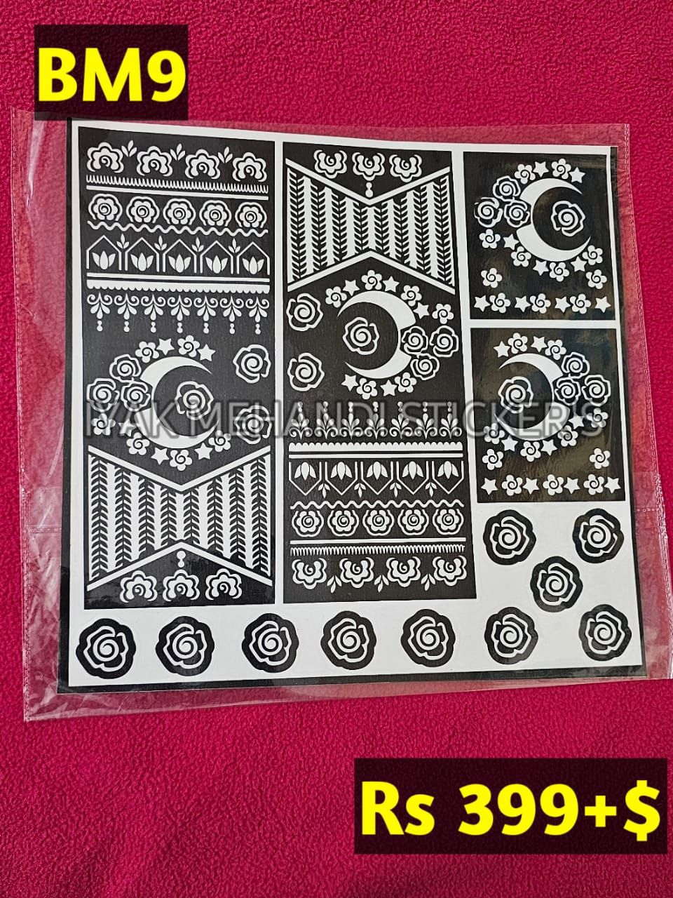 Bridal BM9 Mehindi Sticker (Only Sticker)