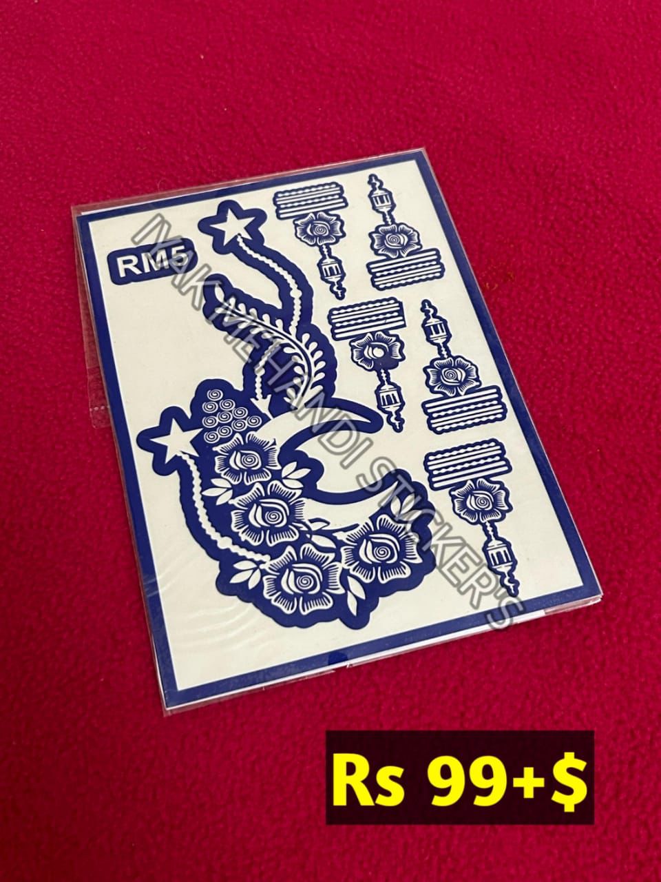 Semi Bridal RM5 Mehindi Sticker (Only Sticker)
