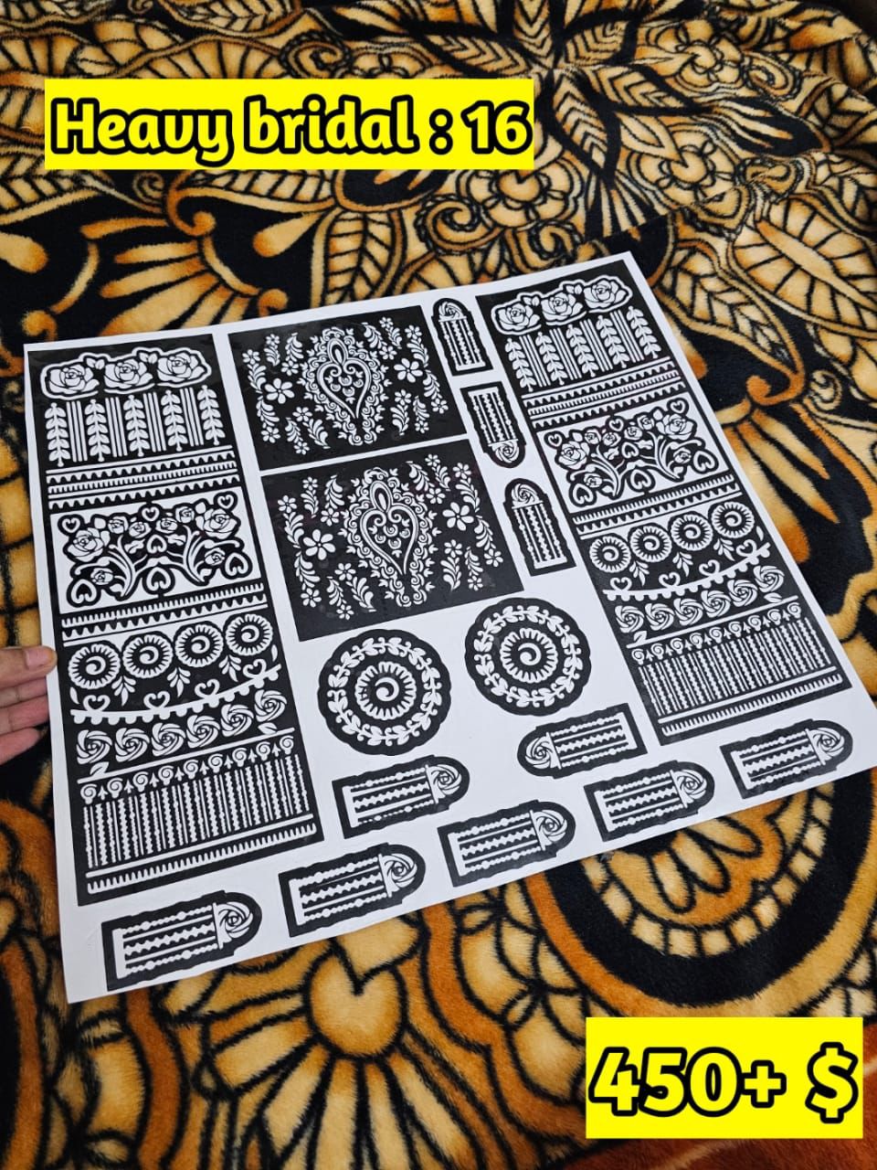 Heavy Bridal HB16 Mehindi Sticker (Only Sticker)