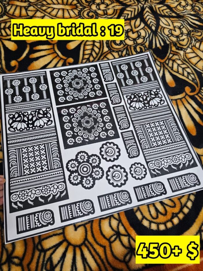 Heavy Bridal HB19 Mehindi Sticker (Only Sticker)