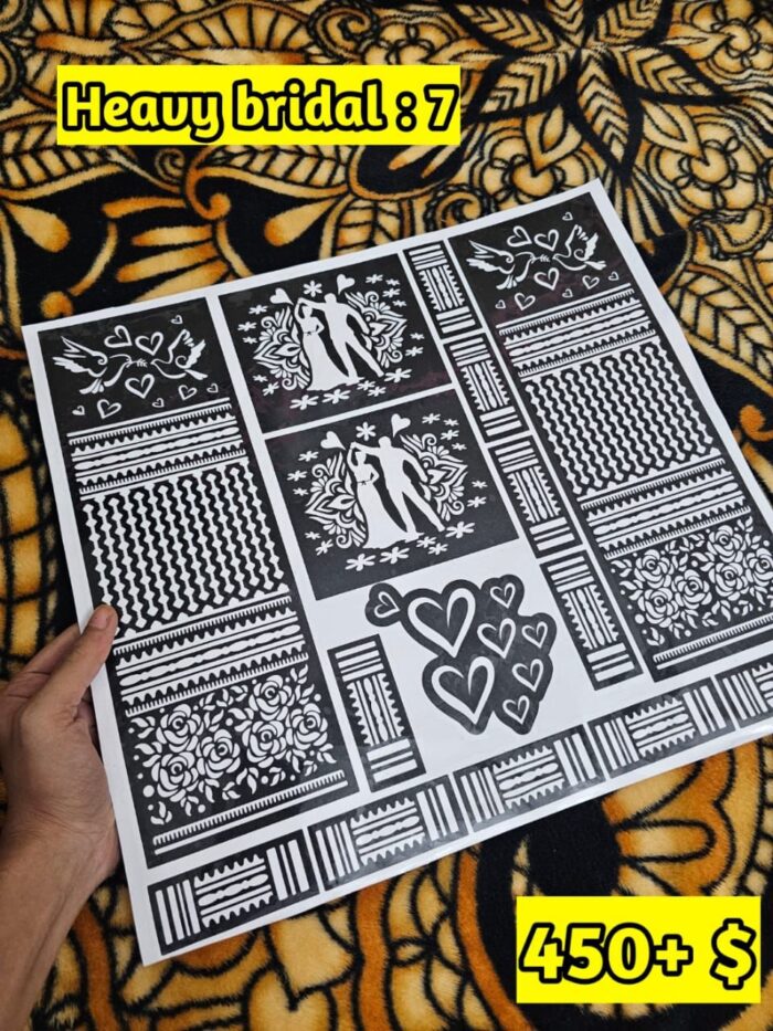 Heavy Bridal HB7 Mehindi Sticker (Only Sticker)