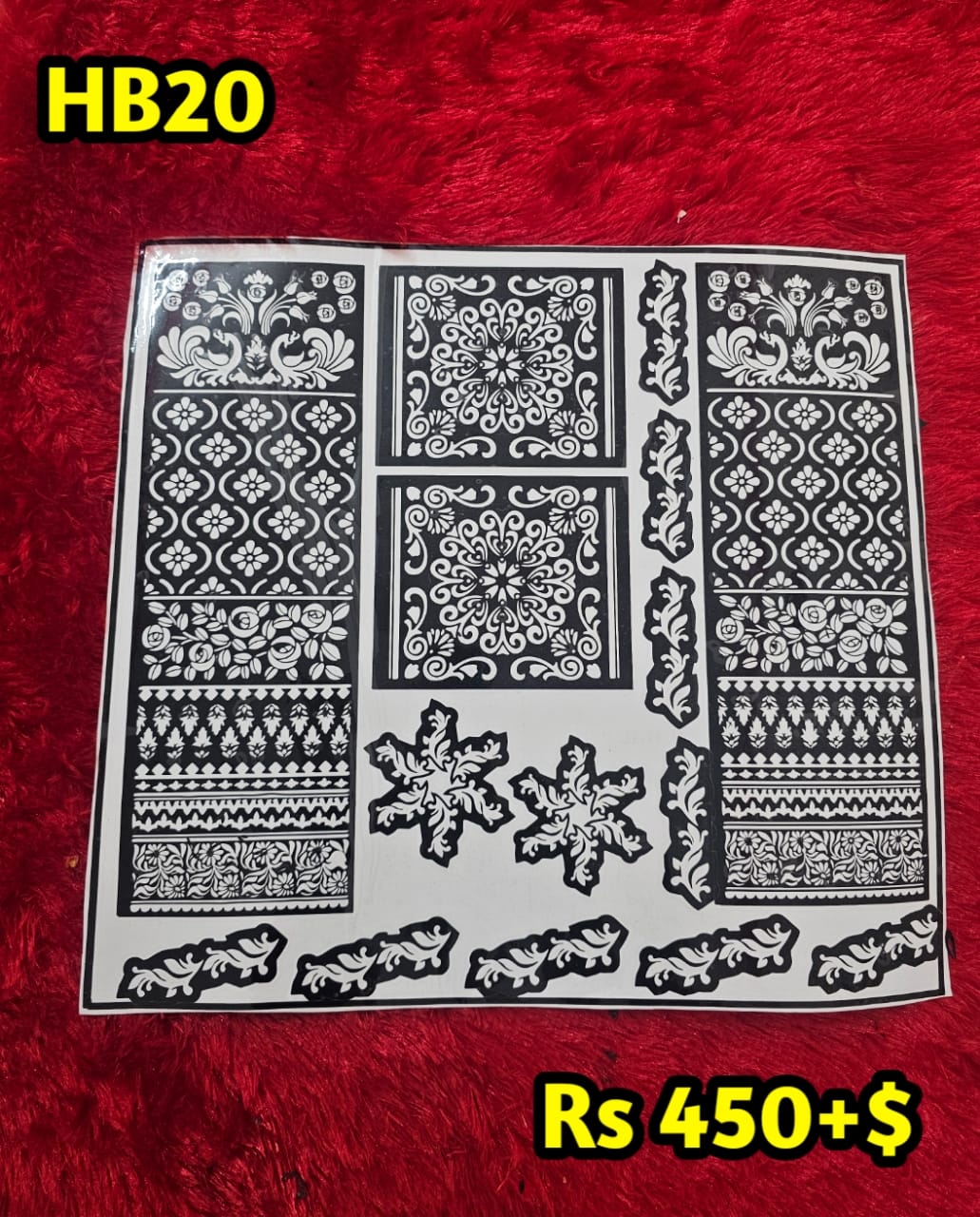 Heavy Bridal HB20 Mehindi Sticker (Only Sticker)