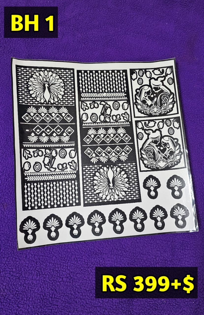 Bridal BH1 Mehindi Sticker (Only Sticker)