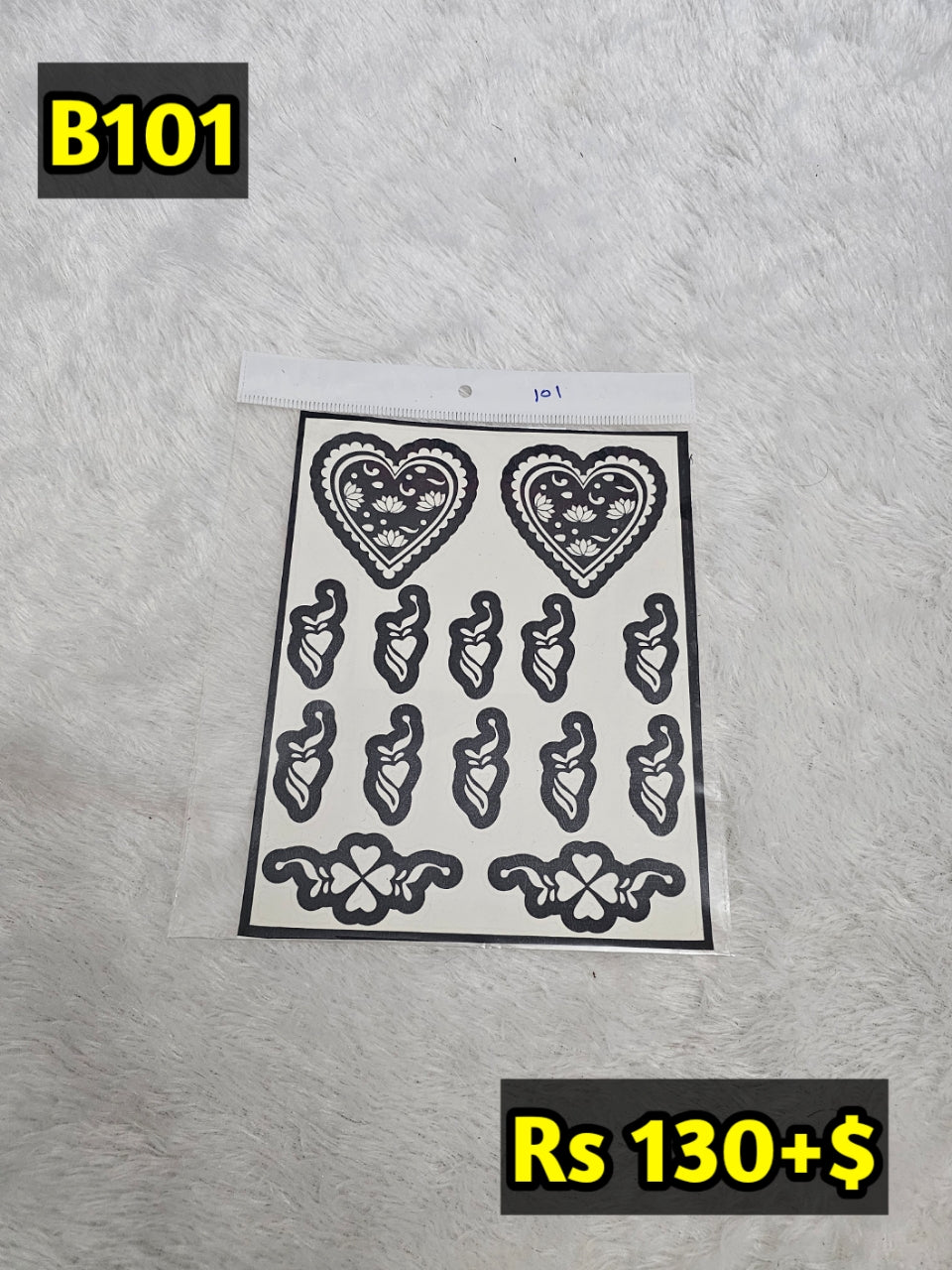 Semi Bridal B101 Mehindi Sticker (Only Sticker)