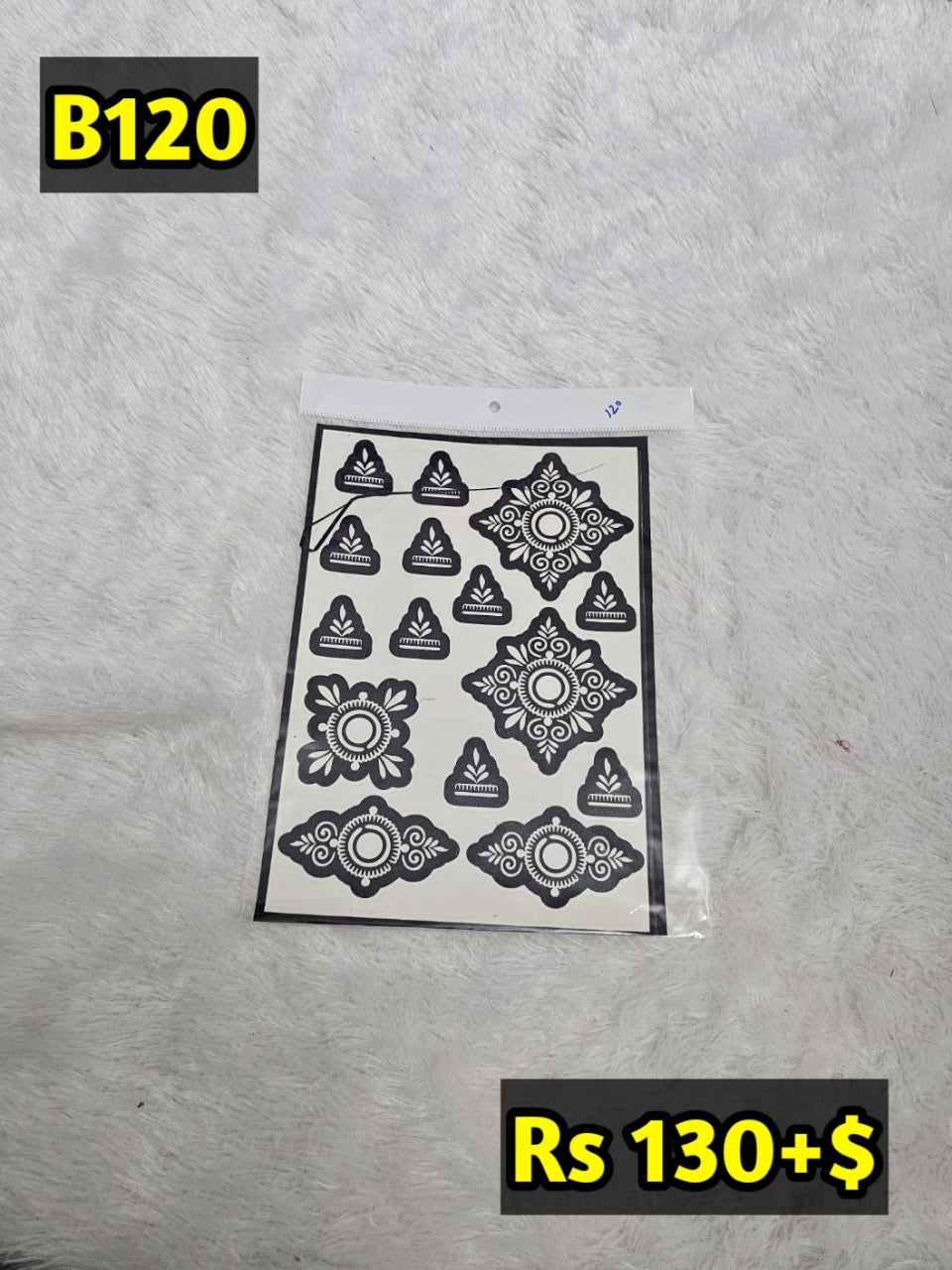 Semi Bridal B120 Mehindi Sticker (Only Sticker)