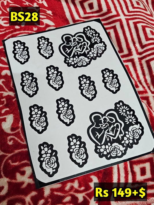 Baby Shower BS28 Mehindi Sticker (Only Sticker)