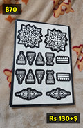 Semi Bridal B70 Mehindi Sticker (Only Sticker)