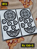 Semi Bridal B72 Mehindi Sticker (Only Sticker)