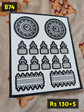 Semi Bridal B74 Mehindi Sticker (Only Sticker)