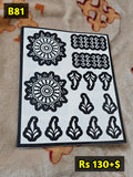 Semi Bridal B81 Mehindi Sticker (Only Sticker)