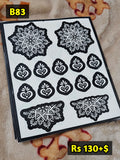 Semi Bridal B83 Mehindi Sticker (Only Sticker)