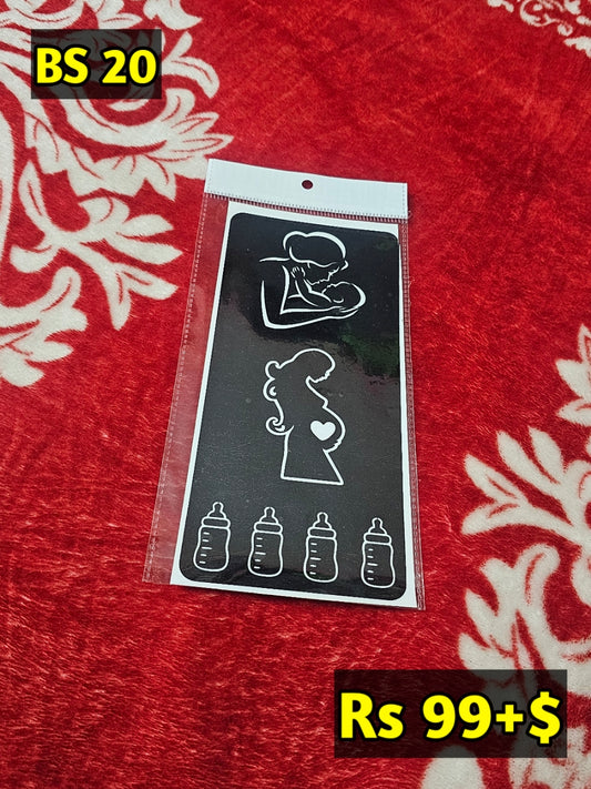 Semi Baby Shower BS20 Mehindi Sticker (Only Sticker)