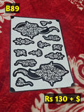 Semi Bridal B89 Mehindi Sticker (Only Sticker)