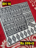 Bridal BH16 Mehindi Sticker (Only Sticker)