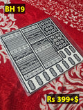 Bridal BH19 Mehindi Sticker (Only Sticker)
