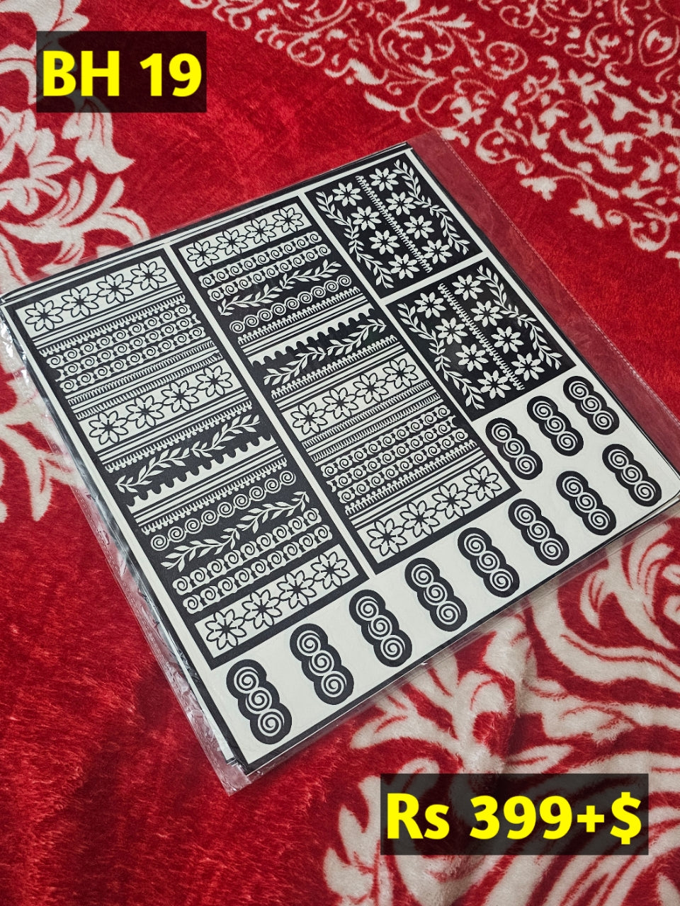 Bridal BH19 Mehindi Sticker (Only Sticker)