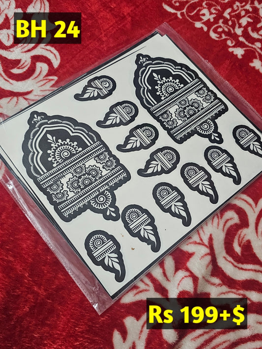 Bridal BH24 Mehindi Sticker (Only Sticker)