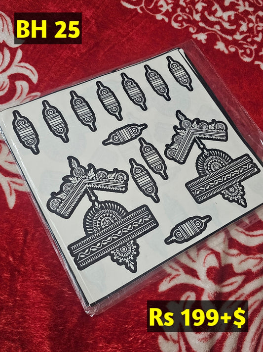 Bridal BH25 Mehindi Sticker (Only Sticker)