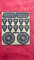 Semi Bridal B41 Mehindi Sticker (Only Sticker)