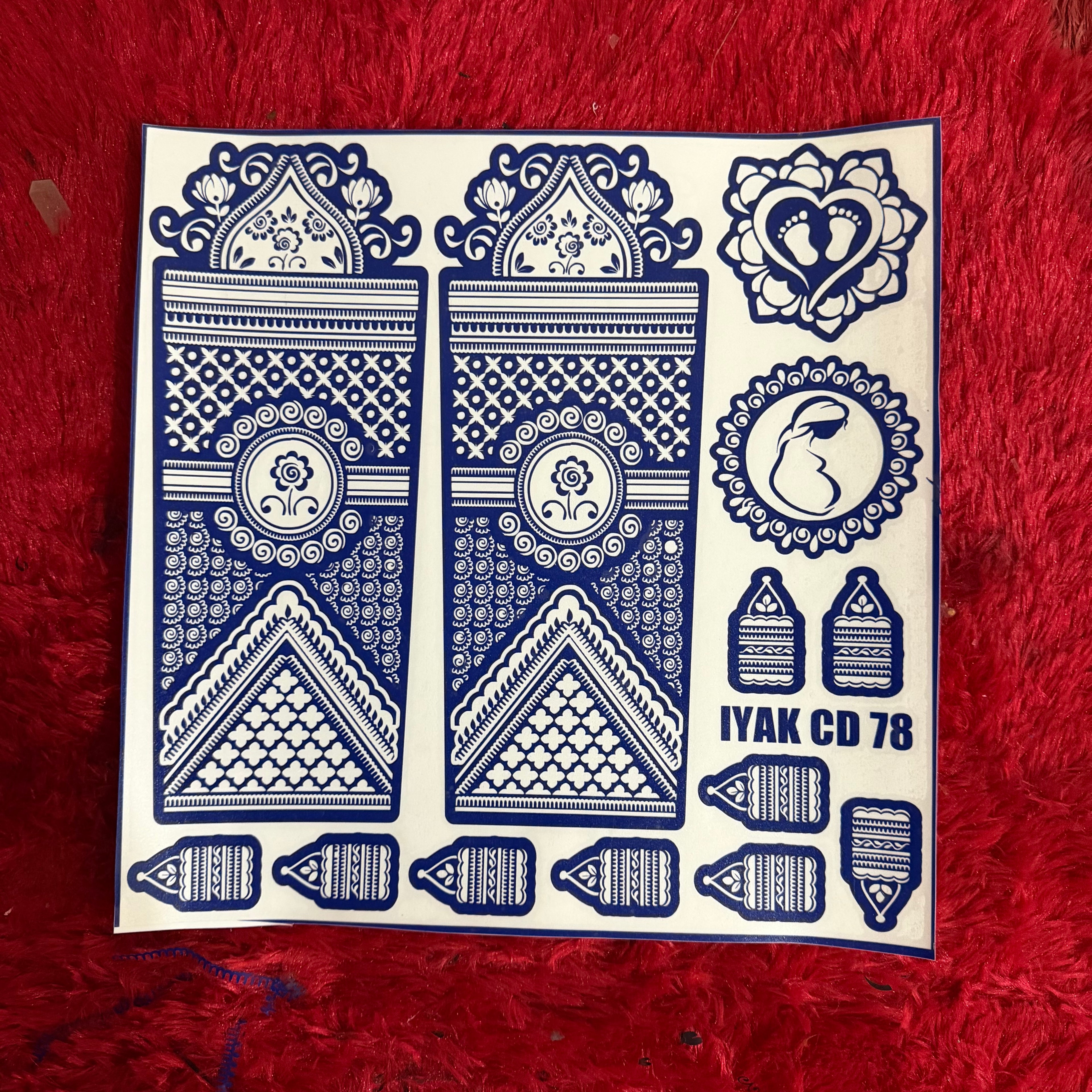 CUSTOMISED DESIGN IYAK CD78 (only Sticker)