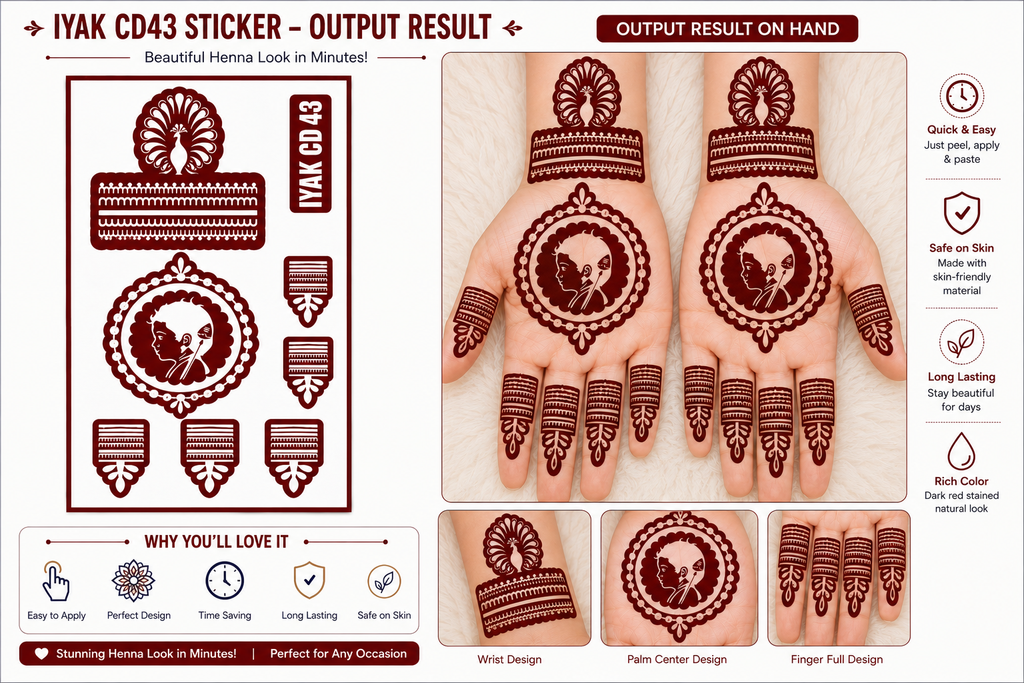 CUSTOMISED DESIGN IYAK CD43(Single Hand) (only Sticker) Dispatch time within 24 hr🥳