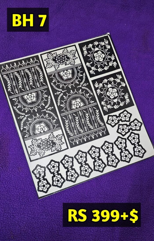 Bridal BH7 Mehindi Sticker (Only Sticker)
