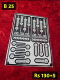 Semi Bridal B25 Mehindi Sticker (Only Sticker)