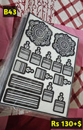 Semi Bridal B43 Mehindi Sticker (Only Sticker)