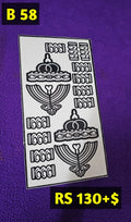 Semi Bridal B58 Mehindi Sticker (Only Sticker)