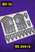 Bridal BH13 Mehindi Sticker (Only Sticker)