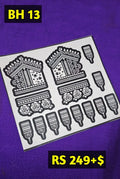 Bridal BH13 Mehindi Sticker (Only Sticker)