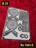 Semi Bridal B27 Mehindi Sticker (Only Sticker)