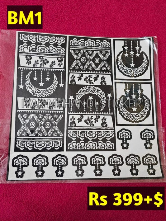 Bridal BM1 Mehindi Sticker (Only Sticker)