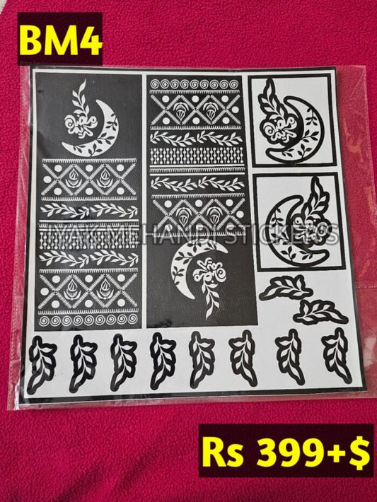 Bridal BM4 Mehindi Sticker (Only Sticker)