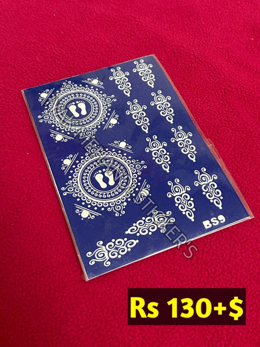 Semi Baby Shower BS9 Mehindi Sticker (Only Sticker)