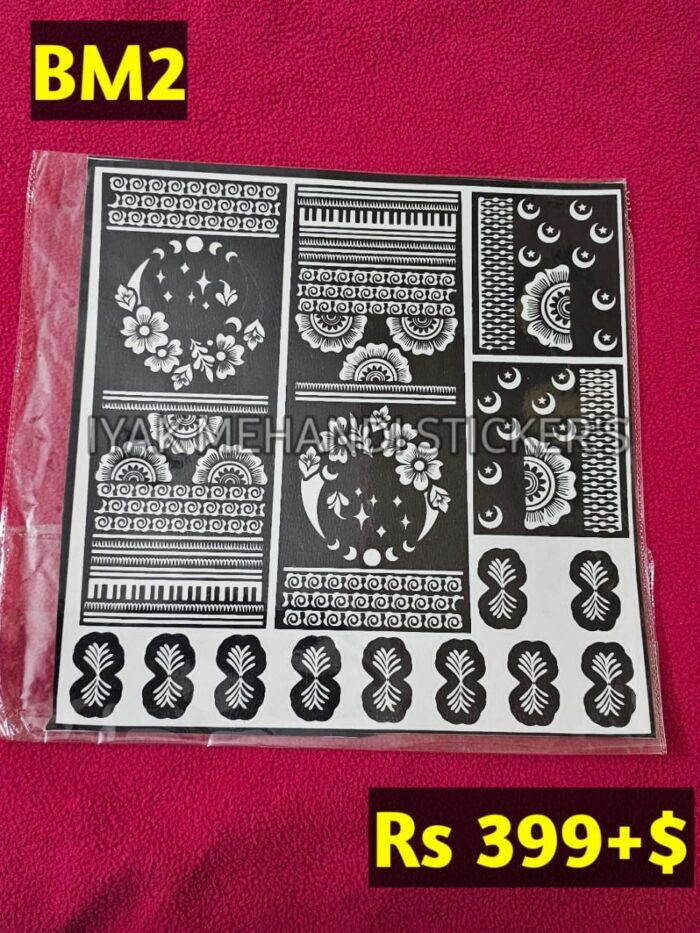 Bridal BM2 Mehindi Sticker (Only Sticker)
