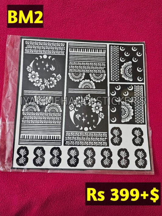 Bridal BM2 Mehindi Sticker (Only Sticker)