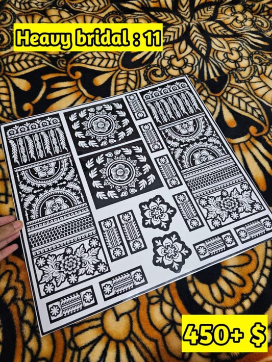 Heavy Bridal HB11 Mehindi Sticker (Only Sticker)