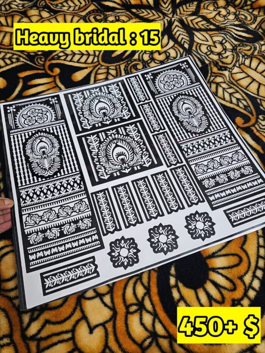 Heavy Bridal HB15 Mehindi Sticker (Only Sticker)