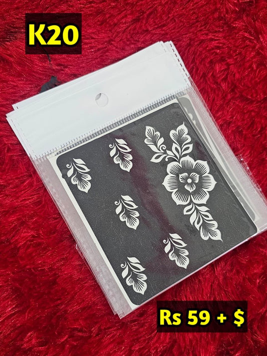 Kids K20 Mehindi Sticker (Only Sticker)